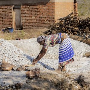Earning a living through lime stone mining